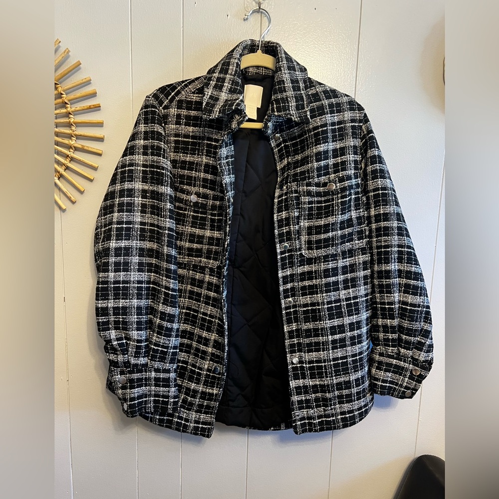 H&M Tweed Shacket in Size XS
